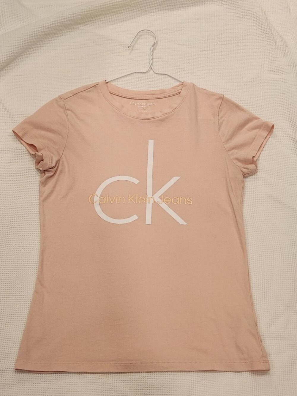 Calvin Klein Pink Logo T-Shirt | XS | CK Graphic Tee